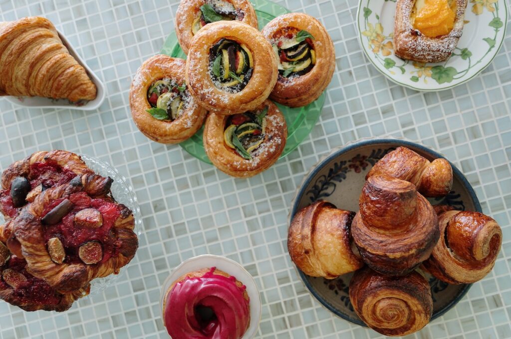 A plate of delicious baked goods from The Witching Flour
