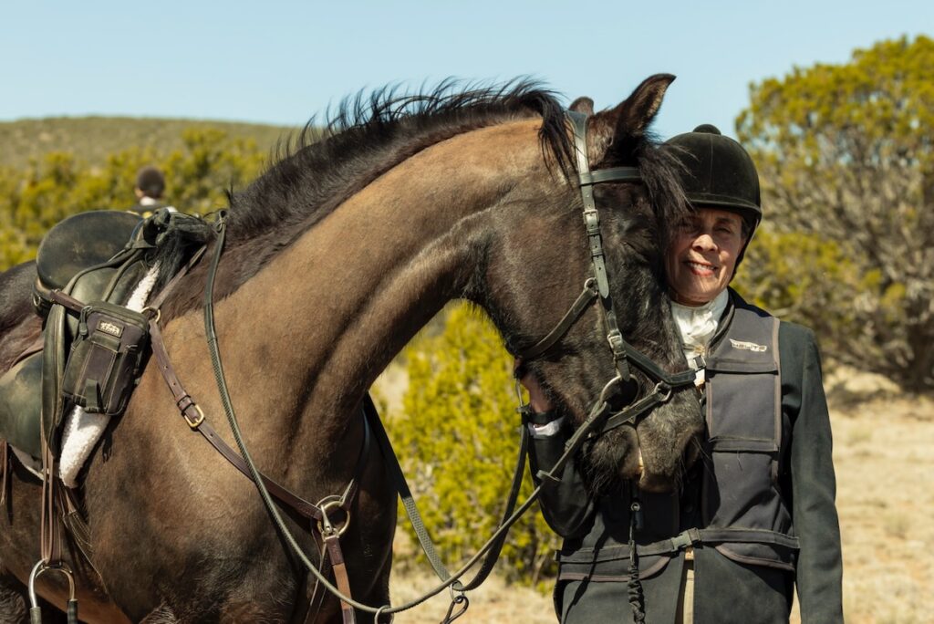 A horse and its rider in the New Mexico sunshine. 