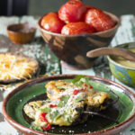 Golden-fried stuffed New Mexican green chiles served with homemade green chile sauce.