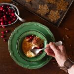 Maple Budino in green bowl