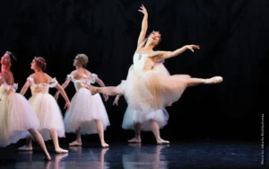 Les Ballets Trockadero de Monte Carlo performing on stage 