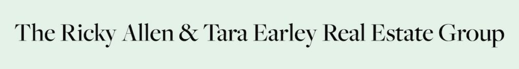 A banner for Ricky Allen and Tara Earley Real Estate Group.