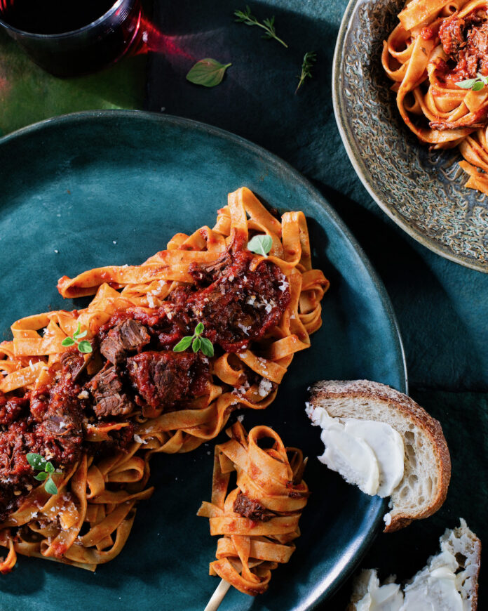 Stanley Tucci-Inspired Tagliatelle al ragú A Stanley-Tucci inspired plate of Tagliatelle al ragu