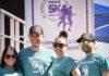 Marcos Zubia’s Journey to St. Vincent Hospital Foundation Leader Four people from St Vincent Hospital Foundation in blue shirts for a foundation run.